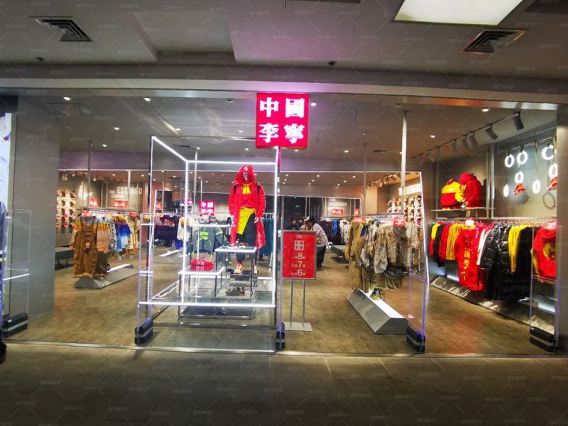Cửa hàng thương hiệu Li-Ning Trung Quốc lắp đặt thiết bị chống trộm hình khối Meiacli AM8089