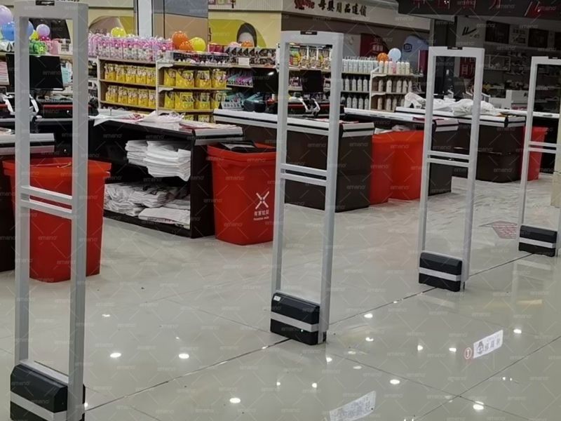 Siêu thị lắp đặt thiết bị chống trộm từ tính Cubic Beauty AM8208